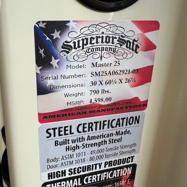 Superior Master 25 Gun Safe - CLEARANCE